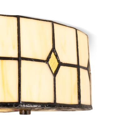 Brilagi - Tiffany vitraažne laelamp FOLIA 3xE27/60W/230V, läbimõõt 40 cm