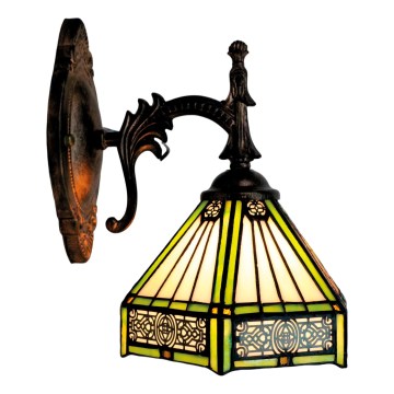 BRILAGI - Tiffany vitraažne seinalamp EMERALD 1xE14/40W/230V