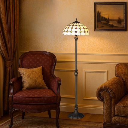 Brilagi - Tiffany vitraažpõrandalamp DORAN 2xE27/60W/230V