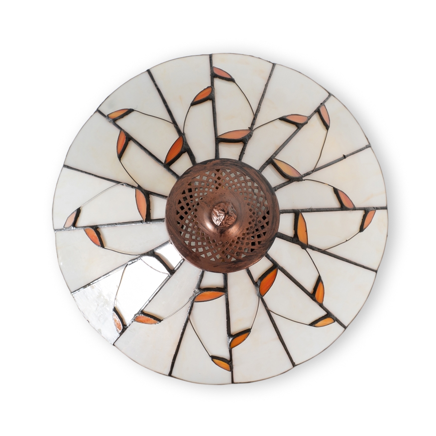 Brilagi - Tiffany-vitraažpõrandalamp FOLIA 2xE27/60W/230V