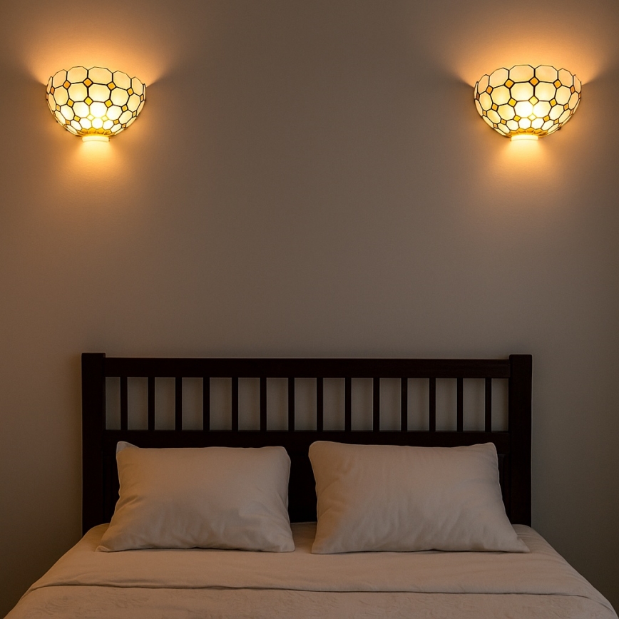 Brilagi - Tiffany vitraažseinalamp DORAN 1xE14/40W/230V