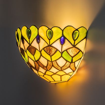 Brilagi - Tiffany vitraažseinalamp MARGARET 1xE27/40W/230V