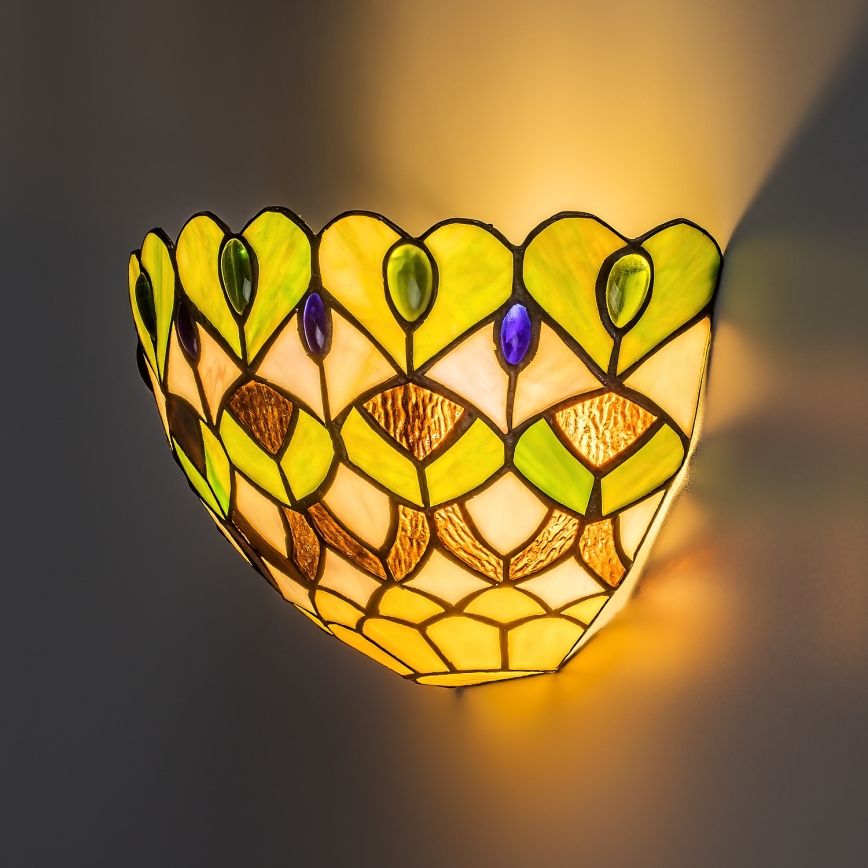 Brilagi - Tiffany vitraažseinalamp MARGARET 1xE27/40W/230V