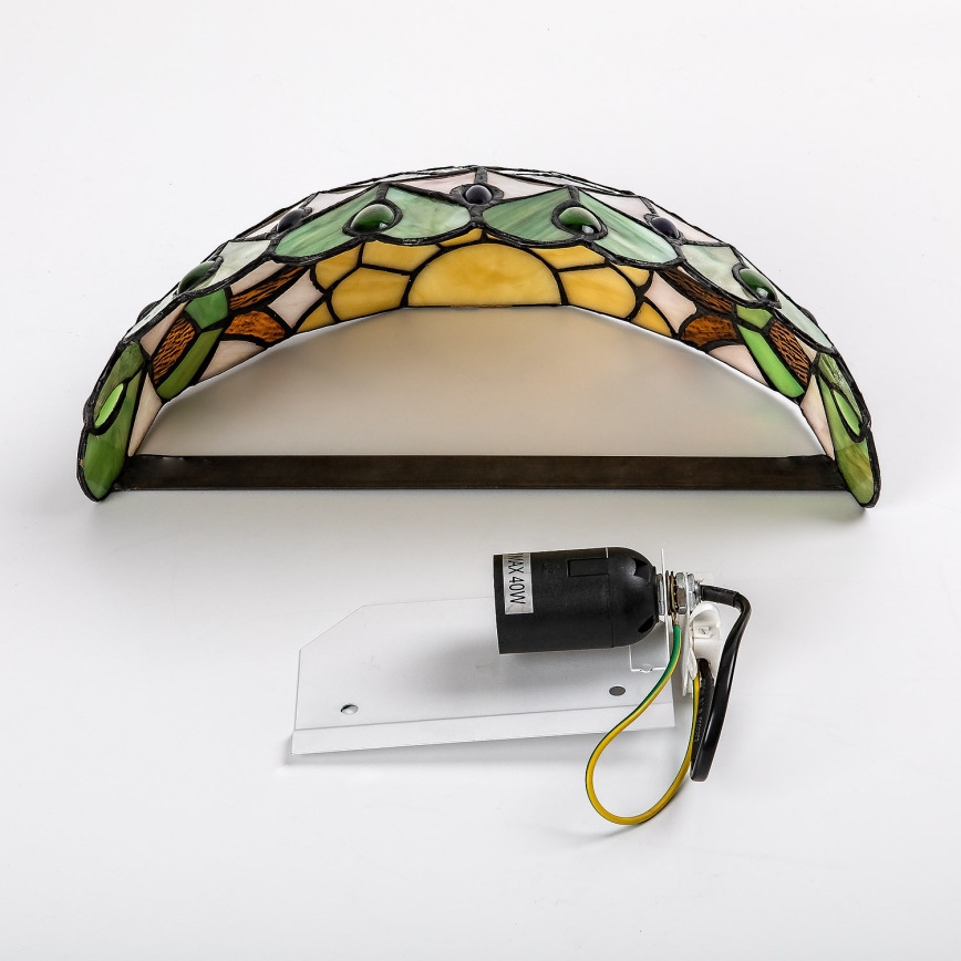 Brilagi - Tiffany vitraažseinalamp MARGARET 1xE27/40W/230V
