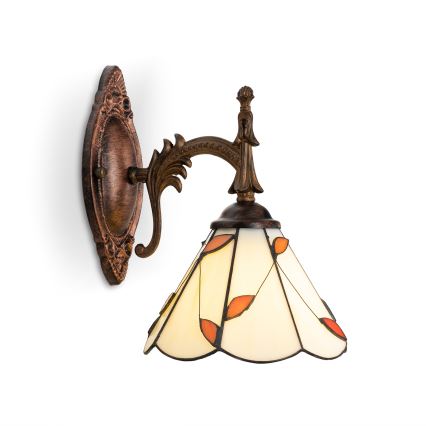 Brilagi - Tiffany vitraažseinavalgusti FOLIA 1xE14/40W/230V