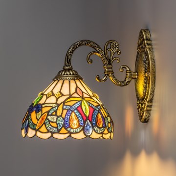 Brilagi - Tiffany vitraažseinavalgusti LUISA 1xE27/40W/230V