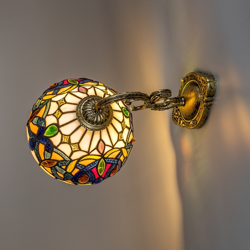 Brilagi - Tiffany vitraažseinavalgusti LUISA 1xE27/40W/230V