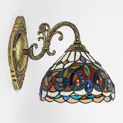 Brilagi - Tiffany vitraažseinavalgusti LUISA 1xE27/40W/230V