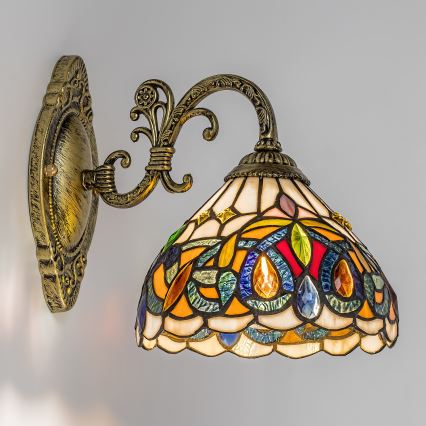 Brilagi - Tiffany vitraažseinavalgusti LUISA 1xE27/40W/230V