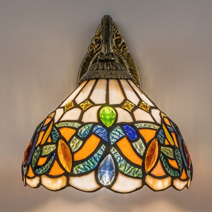 Brilagi - Tiffany vitraažseinavalgusti LUISA 1xE27/40W/230V