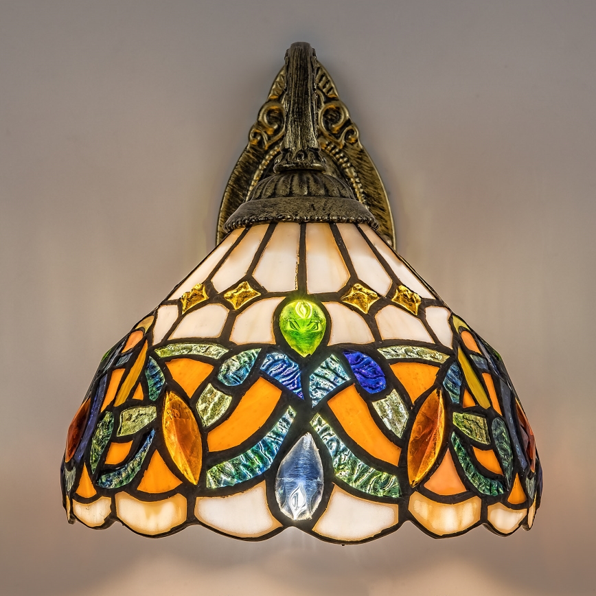 Brilagi - Tiffany vitraažseinavalgusti LUISA 1xE27/40W/230V