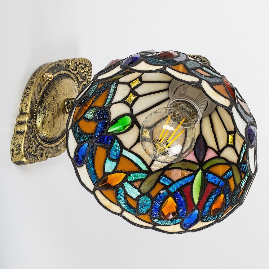 Brilagi - Tiffany vitraažseinavalgusti LUISA 1xE27/40W/230V