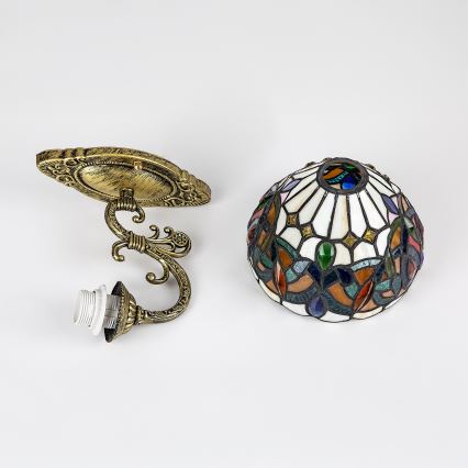 Brilagi - Tiffany vitraažseinavalgusti LUISA 1xE27/40W/230V