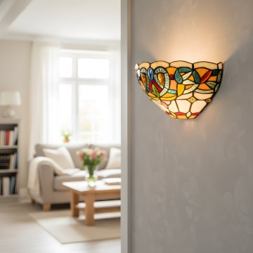 Brilagi - Tiffany-vitraažseinavalgusti LUISA 1xE27/40W/230V