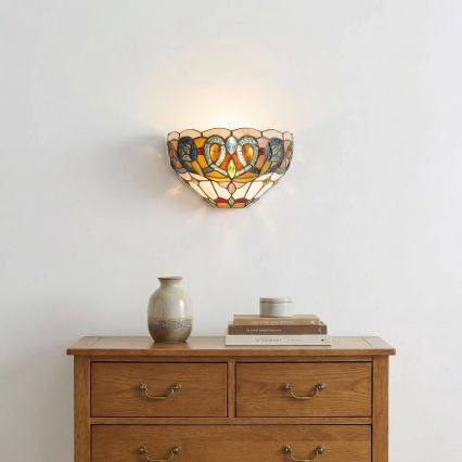 Brilagi - Tiffany-vitraažseinavalgusti LUISA 1xE27/40W/230V