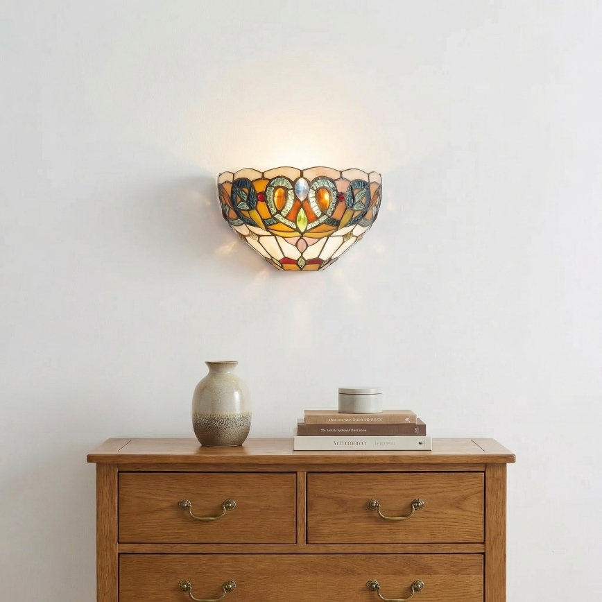 Brilagi - Tiffany-vitraažseinavalgusti LUISA 1xE27/40W/230V