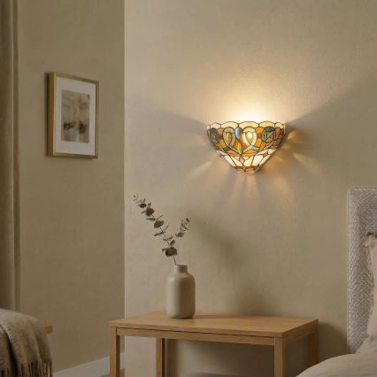 Brilagi - Tiffany-vitraažseinavalgusti LUISA 1xE27/40W/230V