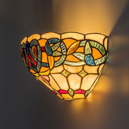 Brilagi - Tiffany-vitraažseinavalgusti LUISA 1xE27/40W/230V