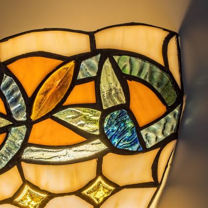 Brilagi - Tiffany-vitraažseinavalgusti LUISA 1xE27/40W/230V