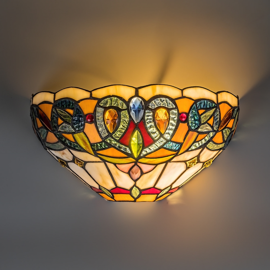 Brilagi - Tiffany-vitraažseinavalgusti LUISA 1xE27/40W/230V