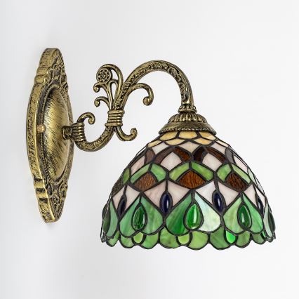 Brilagi - Tiffany-vitraažseinavalgusti MARGARET 1xE27/40W/230V