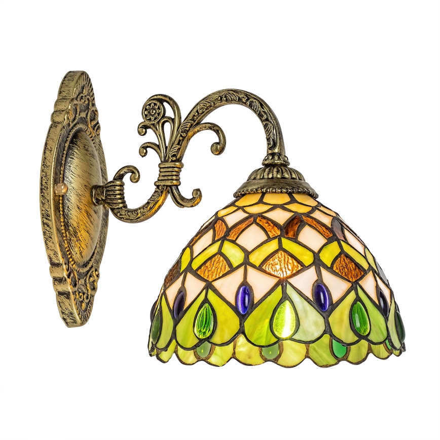 Brilagi - Tiffany-vitraažseinavalgusti MARGARET 1xE27/40W/230V