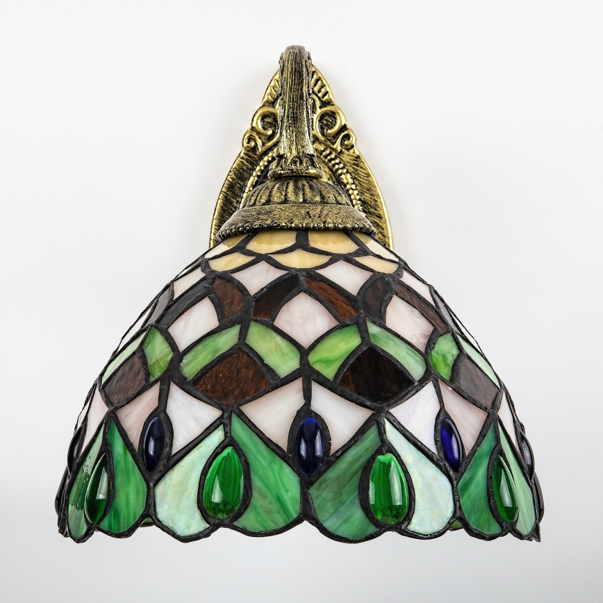 Brilagi - Tiffany-vitraažseinavalgusti MARGARET 1xE27/40W/230V