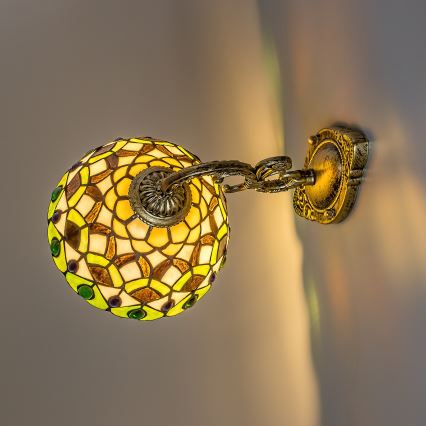 Brilagi - Tiffany-vitraažseinavalgusti MARGARET 1xE27/40W/230V