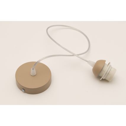 Brilagi - toitekaabel PARTY 1x E27/60W/230V, läbimõõduga 10 cm, beež