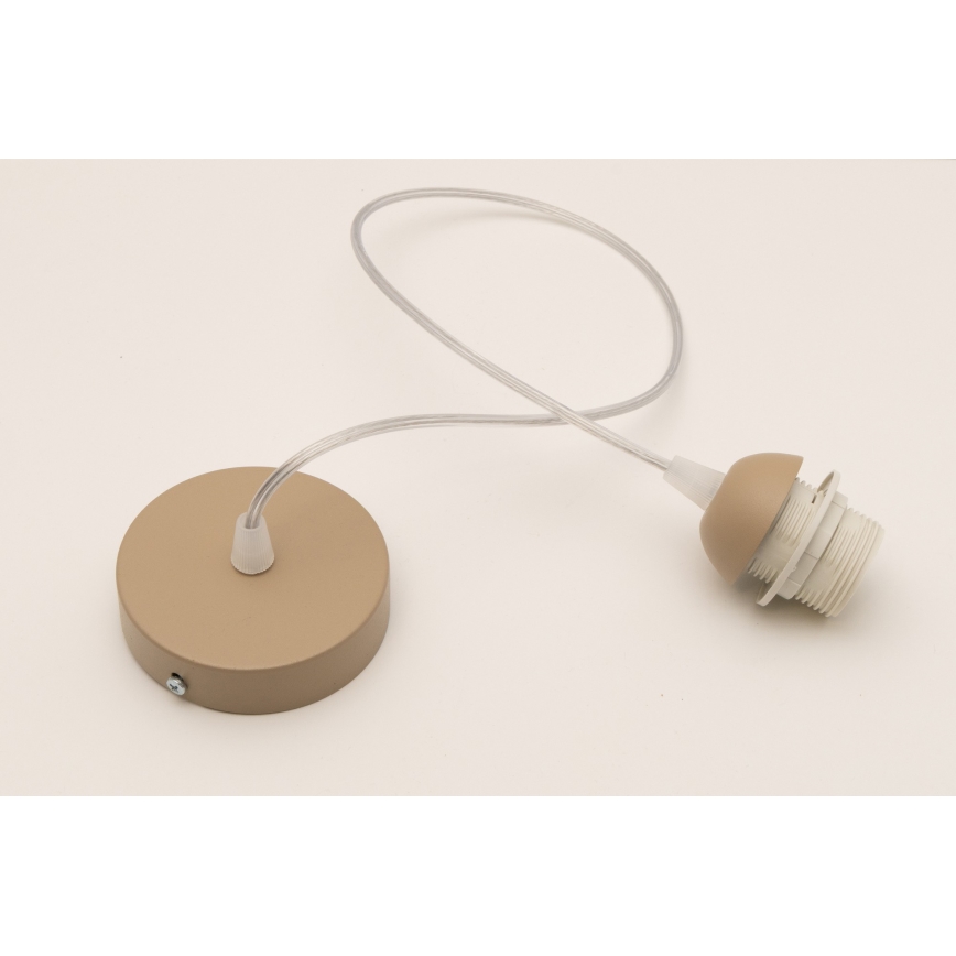 Brilagi - toitekaabel PARTY 1x E27/60W/230V, läbimõõduga 10 cm, beež