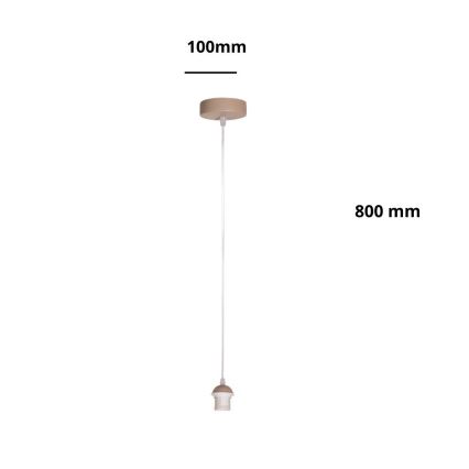 Brilagi - toitekaabel PARTY 1x E27/60W/230V, läbimõõduga 10 cm, beež