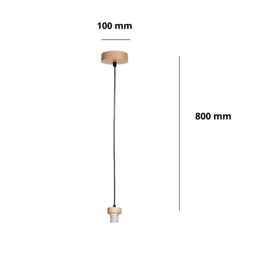 Brilagi - Toitekaabel PARTY 1xE27/60W/230V läbimõõt 10 cm tamm