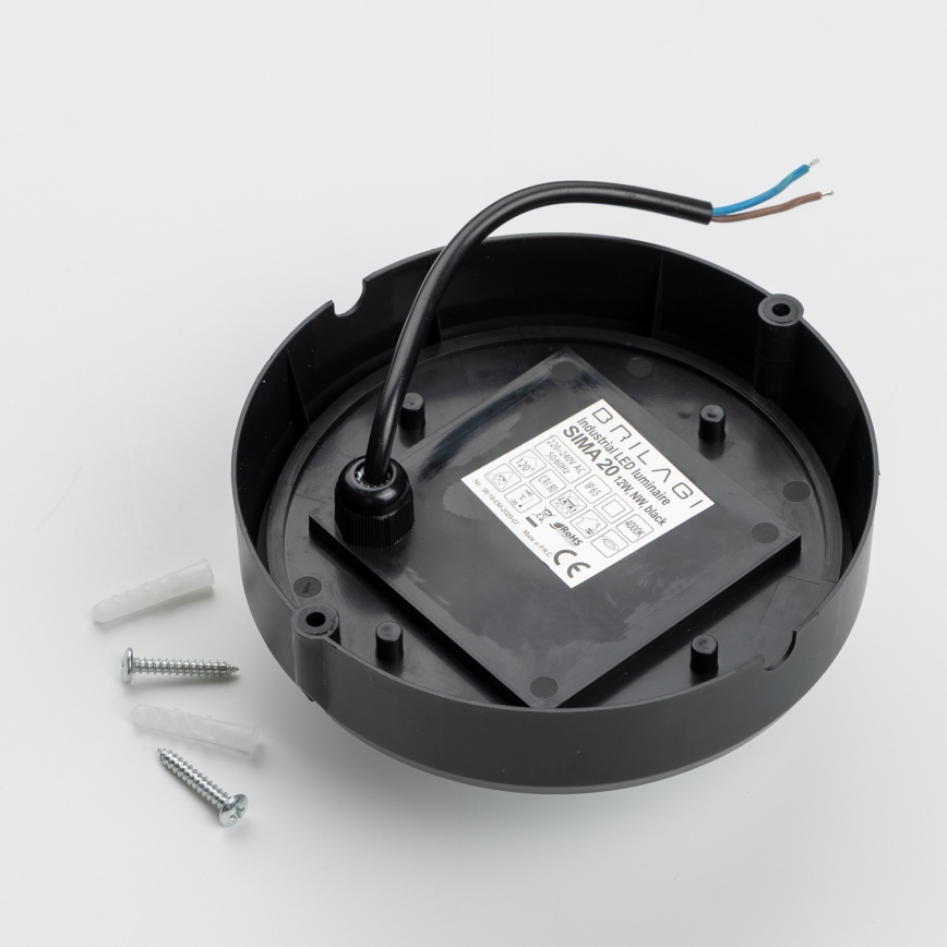 Brilagi - Tööstuslik LED laevalgusti SIMA LED/12W/230V IP65 must