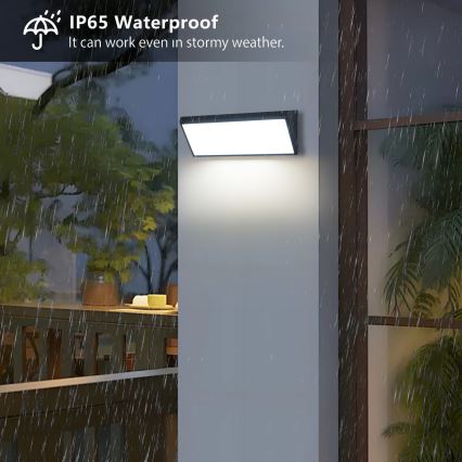 Brilagi - LED välisseinavalgusti TRIANGLE LED/42W/230V 45 cm must IP65