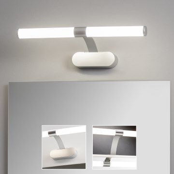 Brilagi - TUBEO 2-ühes LED-vannitoapeegli valgustus, LED/6W/230V, 40 cm, IP44, hõbedane