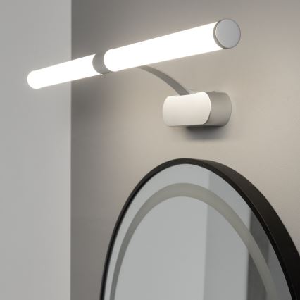 Brilagi - 2-ühes TUBEO LED vannitoa peegli valgusti, 8W, 230V, 60 cm, IP44, hõbedane