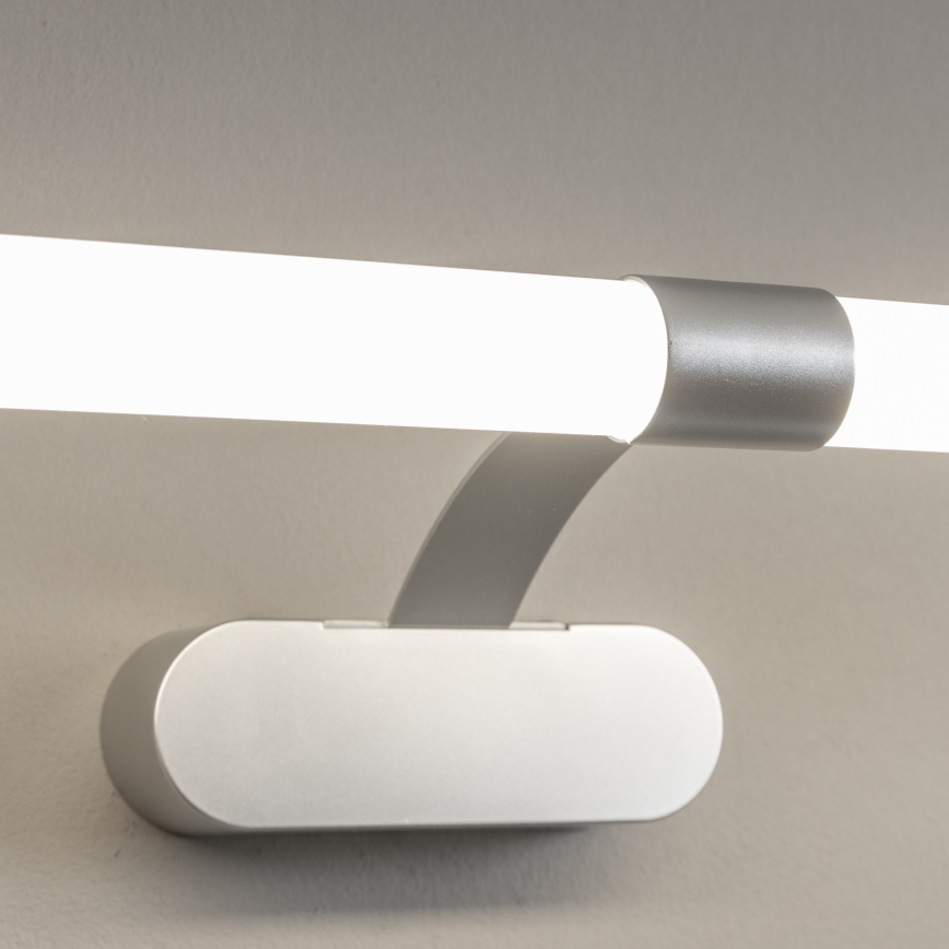Brilagi - 2-ühes TUBEO LED vannitoa peegli valgusti, 8W, 230V, 60 cm, IP44, hõbedane
