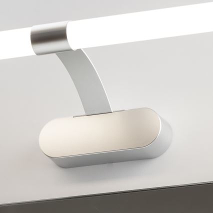 Brilagi - 2-ühes TUBEO LED vannitoa peegli valgusti, 8W, 230V, 60 cm, IP44, hõbedane