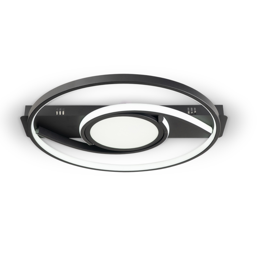 Brilagi - hämardatav LED-laevalgusti TWIRL LED/38W/230V 3000-6000K must + kaugjuhtimispult