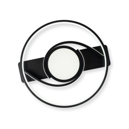 Brilagi - hämardatav LED-laevalgusti TWIRL LED/38W/230V 3000-6000K must + kaugjuhtimispult
