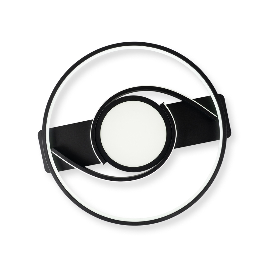 Brilagi - hämardatav LED-laevalgusti TWIRL LED/38W/230V 3000-6000K must + kaugjuhtimispult