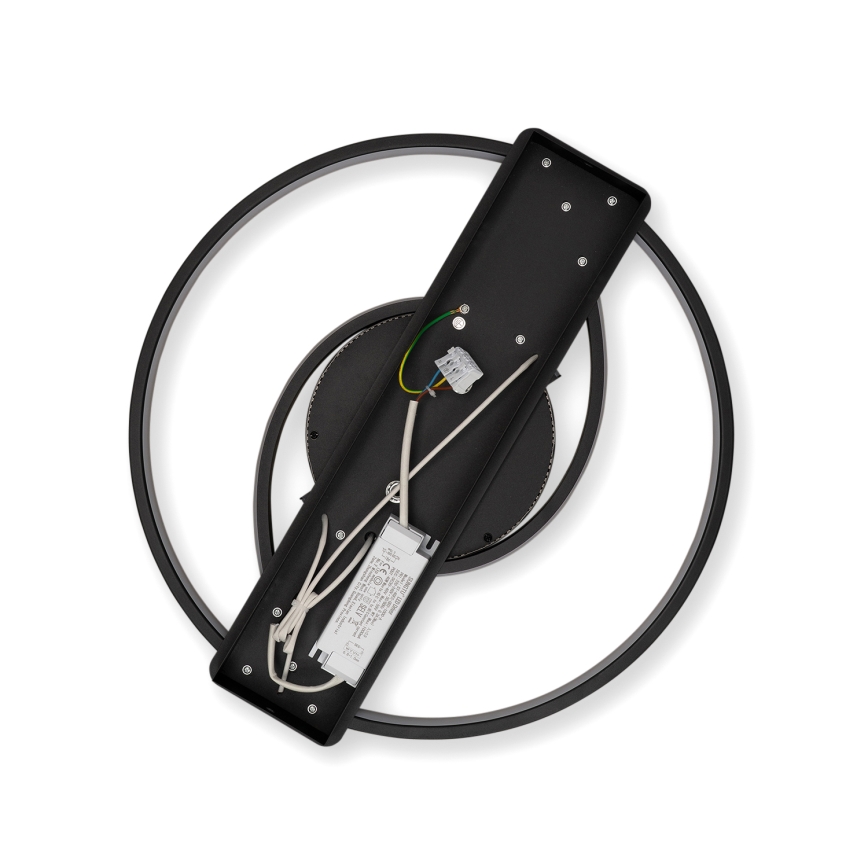 Brilagi - hämardatav LED-laevalgusti TWIRL LED/38W/230V 3000-6000K must + kaugjuhtimispult