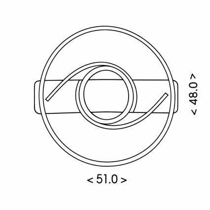 Brilagi - hämardatav LED-laevalgusti TWIRL LED/38W/230V 3000-6000K must + kaugjuhtimispult