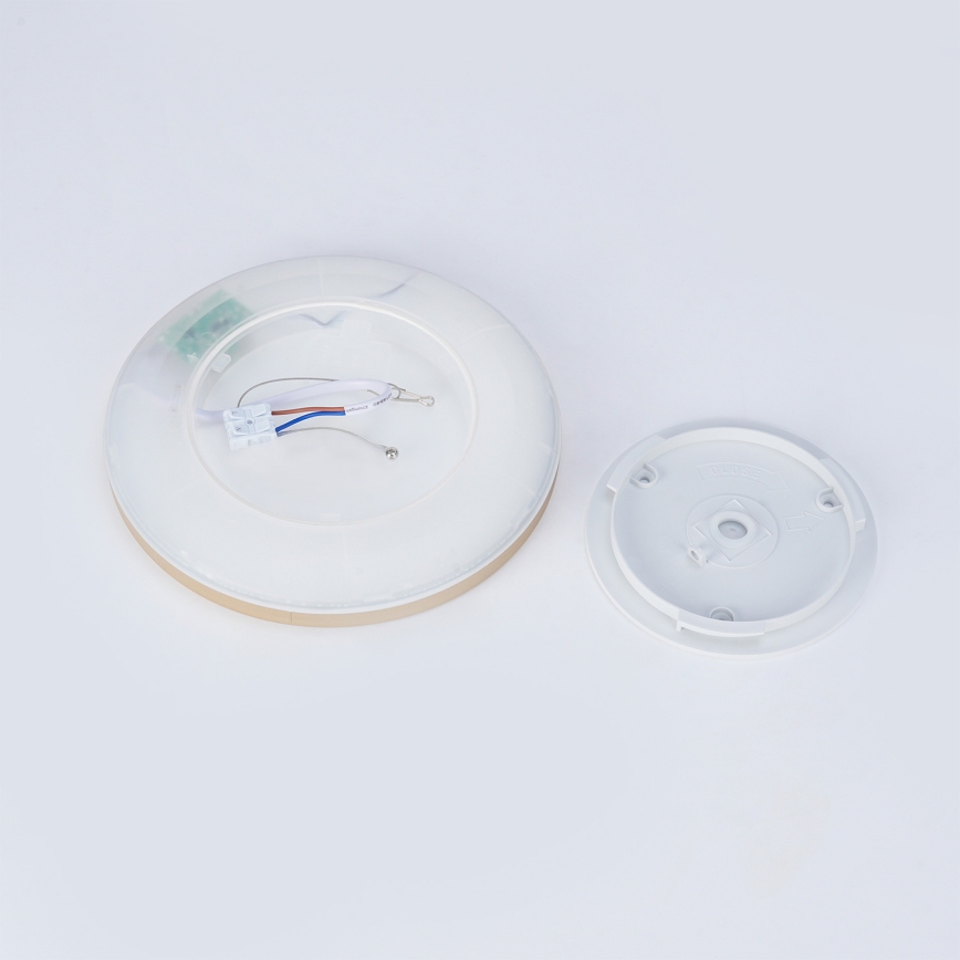 Brilagi - ULTRA SLIM LED-vannitoa laevalgusti, LED/12W/230V, Ø 22,5 cm, kuldne, IP54