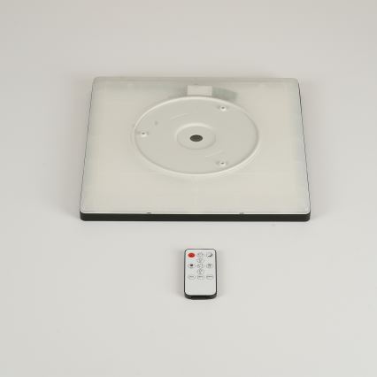 Brilagi - LED reguleeritav laevalgusti ULTRA SLIM LED/18W/230V 2700-6500K 30x30 cm must + kaugjuhtimispult