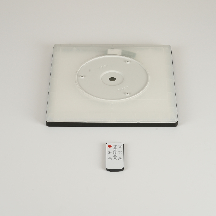 Brilagi - LED reguleeritav laevalgusti ULTRA SLIM LED/18W/230V 2700-6500K 30x30 cm must + kaugjuhtimispult