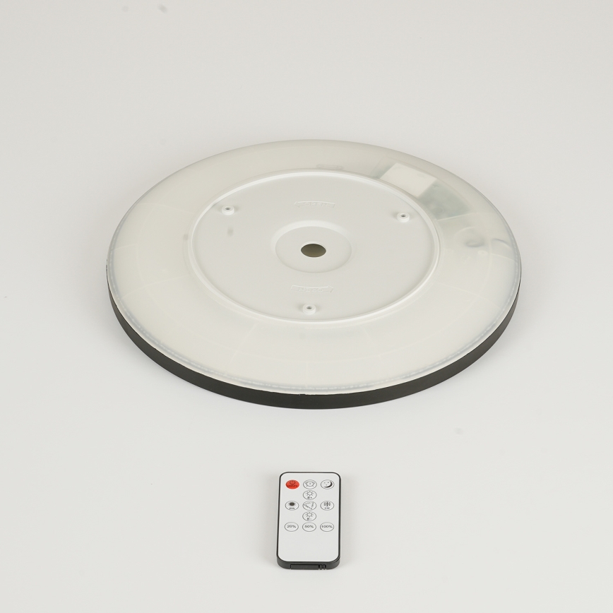 Brilagi - LED reguleeritav laevalgusti ULTRA SLIM LED/18W/230V 2700-6500K läbimõõt 30 cm must + kaugjuhtimispult