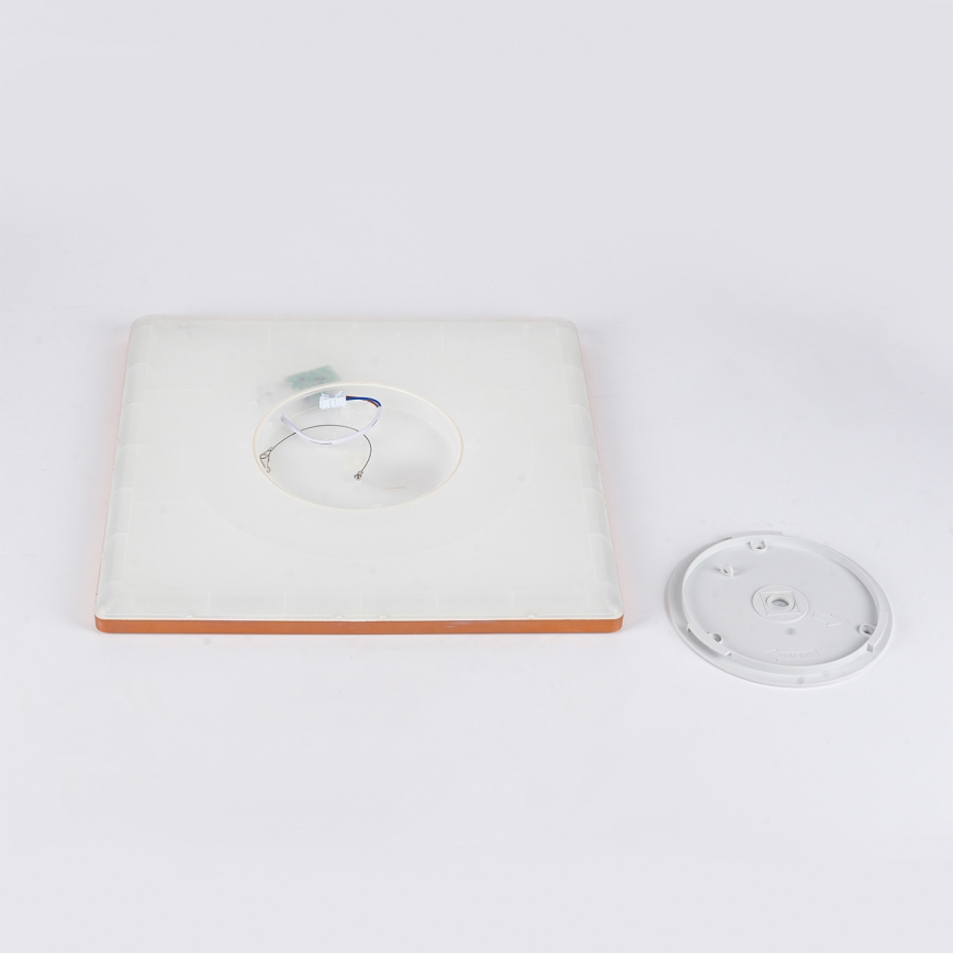 Brilagi - ULTRA SLIM LED-vannitoa laelamp 24W/230V 42x42 cm roosakuldne IP54