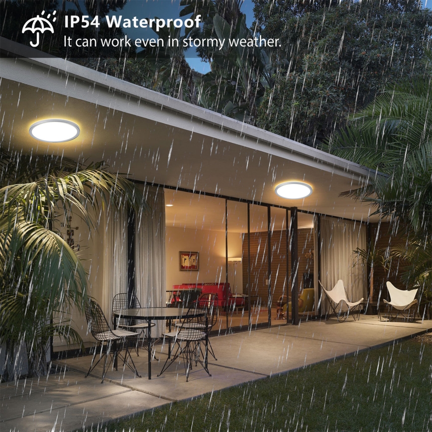 Brilagi - LED-vannitoa laevalgusti ULTRA SLIM LED/12W/230V Ø 22,5 cm hõbedane IP54