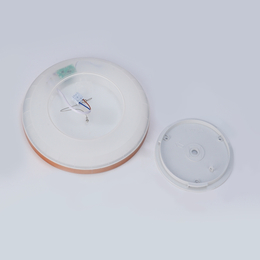 Brilagi - ULTRA SLIM LED vannitoa laelamp 18W/230V Ø 30 cm roosakuldne IP54